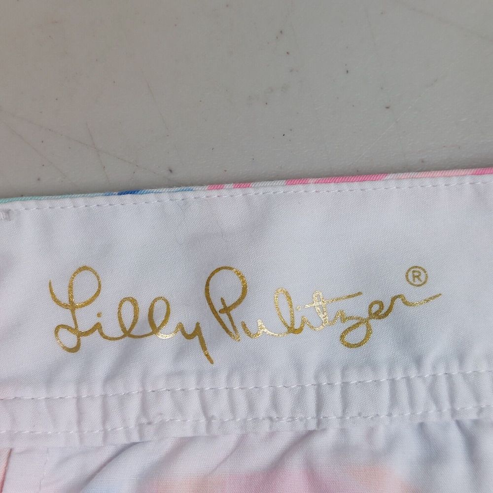 Lilly Pulitzer The Callahan Chino Short‎ Womens Size 4 Flat Cuffed Art Floral - Picture 5 of 10